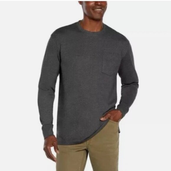 NEW Woolrich Mens XL Dark Gray Long Sleeve Pocket Shirt - Picture 1 of 10